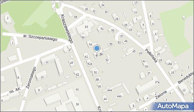 Jarosław, Kraszewskiego Józefa Ignacego, 58, mapa Jarosławia