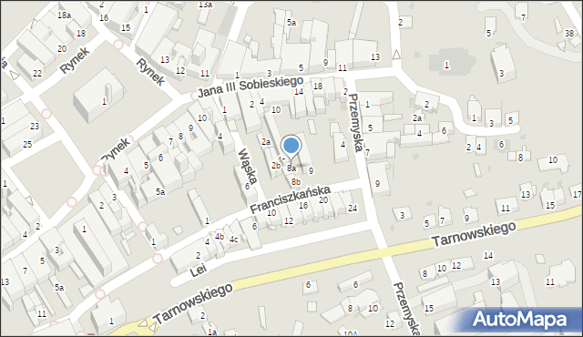 Jarosław, Króla Jana III Sobieskiego, 8a, mapa Jarosławia