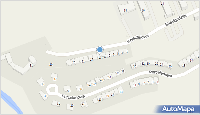 Jaroty, Kryształowa, 13, mapa Jaroty