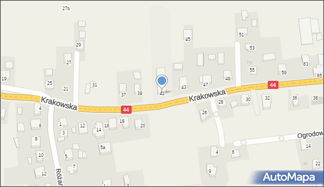 Jaśkowice, Krakowska, 41, mapa Jaśkowice