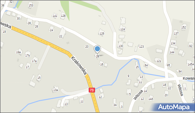 Jasło, Krakowska, 18, mapa Jasła