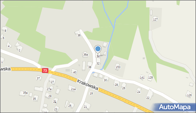 Jasło, Krakowska, 34, mapa Jasła