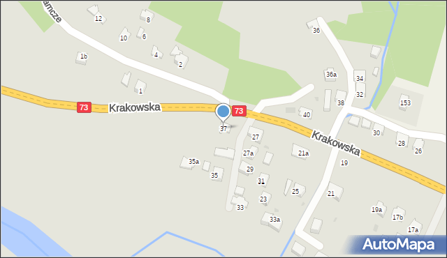 Jasło, Krakowska, 37, mapa Jasła