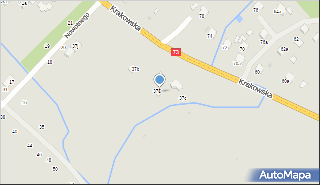 Jasło, Krakowska, 37E, mapa Jasła