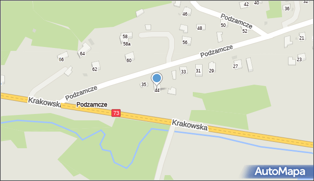 Jasło, Krakowska, 44, mapa Jasła