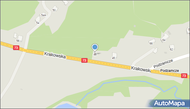 Jasło, Krakowska, 48, mapa Jasła