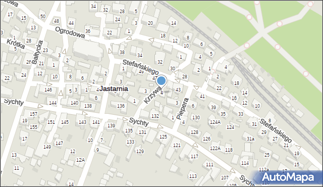 Jastarnia, Krzywa, 4, mapa Jastarnia