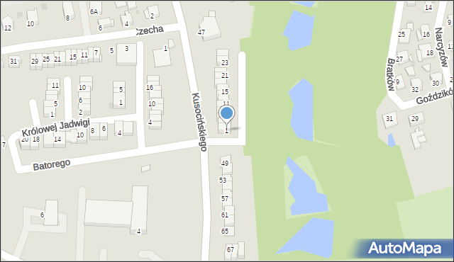 Jastrzębie-Zdrój, Króla Jana III Sobieskiego, 1, mapa Jastrzębie-Zdrój