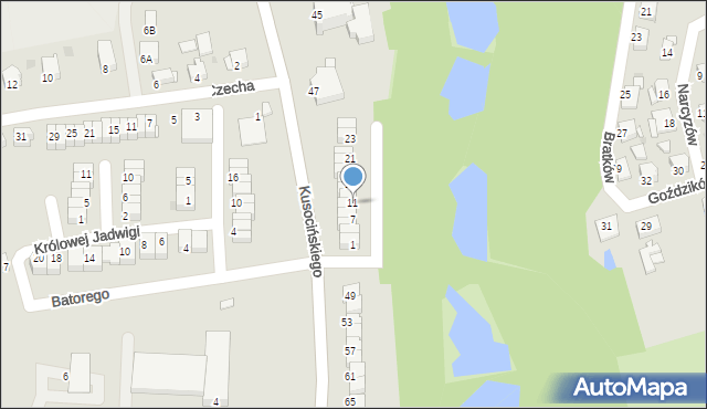 Jastrzębie-Zdrój, Króla Jana III Sobieskiego, 11, mapa Jastrzębie-Zdrój