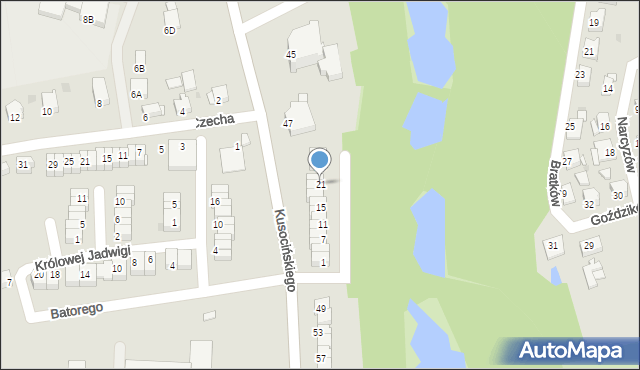 Jastrzębie-Zdrój, Króla Jana III Sobieskiego, 21, mapa Jastrzębie-Zdrój