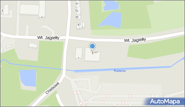 Jastrzębie-Zdrój, Króla Władysława Jagiełły, 5, mapa Jastrzębie-Zdrój