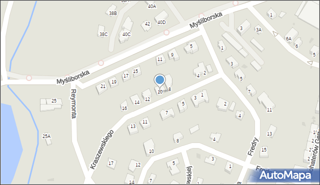Jawor, Kraszewskiego Józefa Ignacego, 10, mapa Jawor