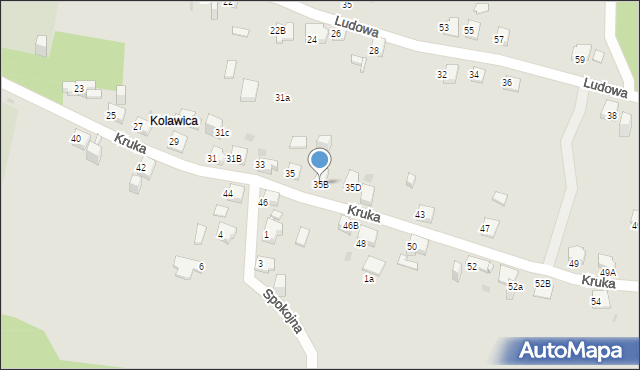 Jaworzno, Kruka Józefa, 35B, mapa Jaworzno