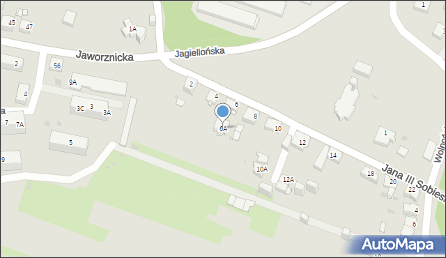 Jaworzno, Króla Jana III Sobieskiego, 6A, mapa Jaworzno