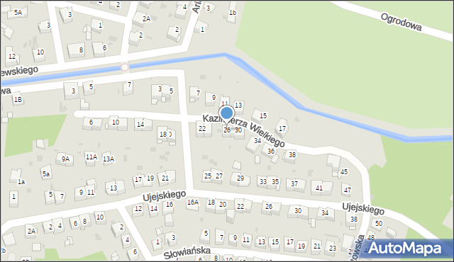 Jaworzno, Króla Kazimierza Wielkiego, 26, mapa Jaworzno