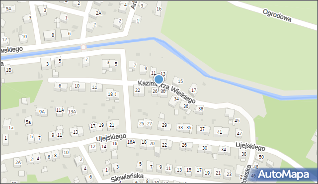 Jaworzno, Króla Kazimierza Wielkiego, 28, mapa Jaworzno