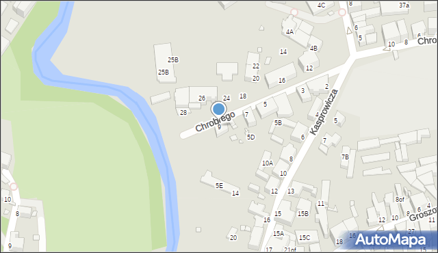 Jelenia Góra, Króla Bolesława Chrobrego, 9, mapa Jelenia Góra