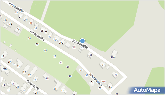 Jelenia Góra, Kruszwicka, 43, mapa Jelenia Góra