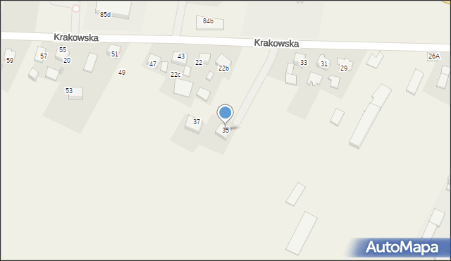 Jerzmanowice, Krakowska, 35, mapa Jerzmanowice