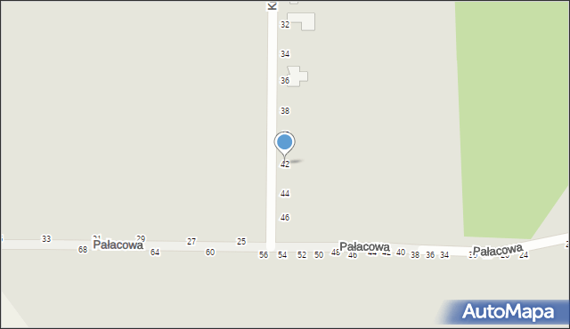 Kalisz, Krajobrazowa, 42, mapa Kalisza