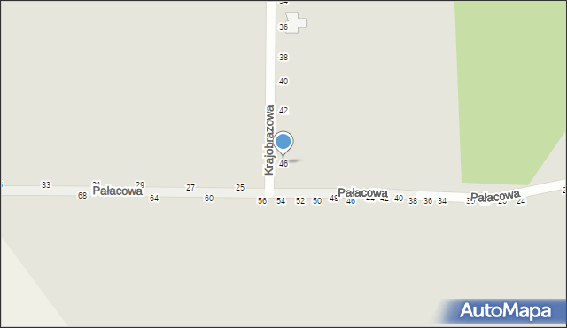 Kalisz, Krajobrazowa, 46, mapa Kalisza