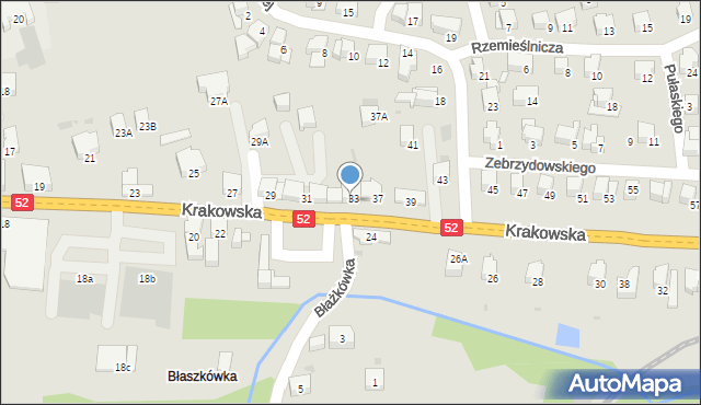 Kalwaria Zebrzydowska, Krakowska, 35, mapa Kalwaria Zebrzydowska