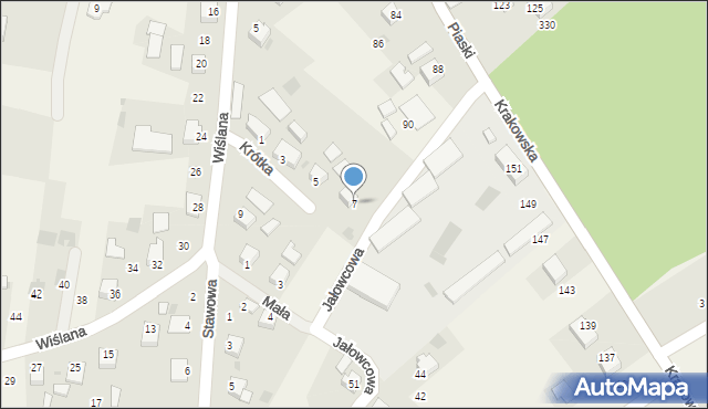 Kamień, Krótka, 7, mapa Kamień