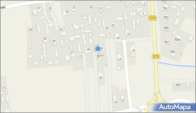 Kamień, Krakowska, 24, mapa Kamień