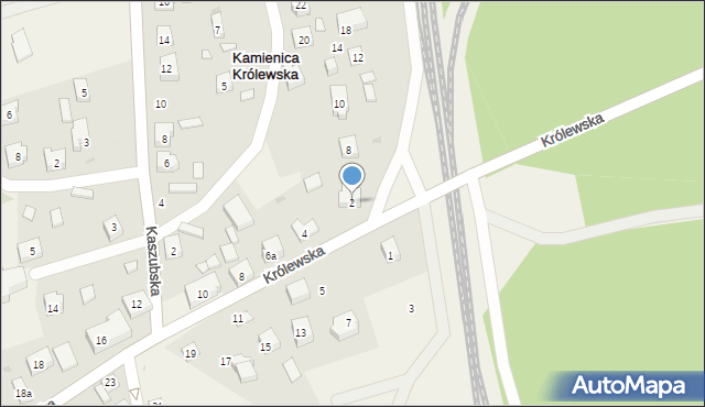 Kamienica Królewska, Królewska, 2, mapa Kamienica Królewska