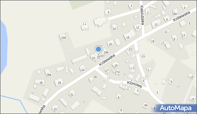 Kamienica Królewska, Królewska, 22, mapa Kamienica Królewska