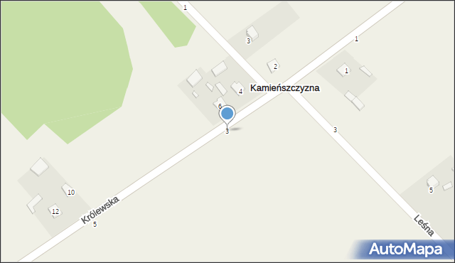 Kamieńszczyzna, Królewska, 3, mapa Kamieńszczyzna