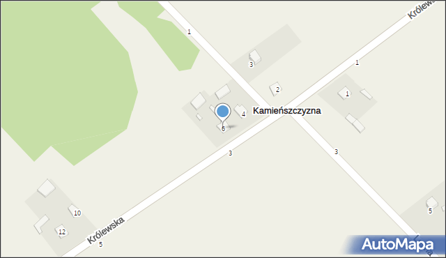 Kamieńszczyzna, Królewska, 6, mapa Kamieńszczyzna