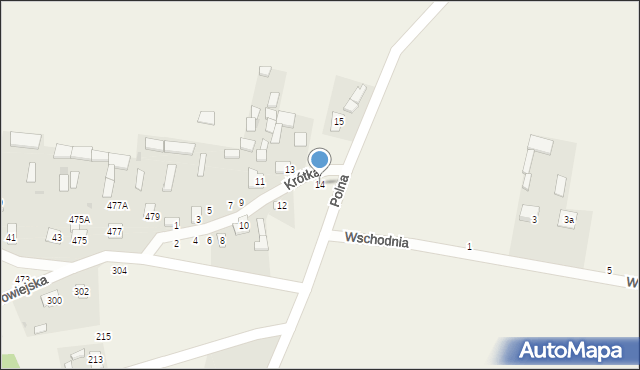 Karczmiska Drugie, Krótka, 14, mapa Karczmiska Drugie