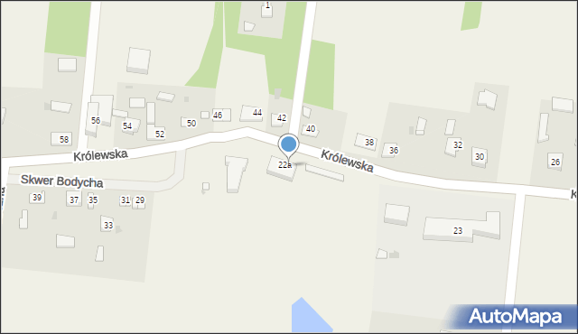 Kaski, Królewska, 27, mapa Kaski