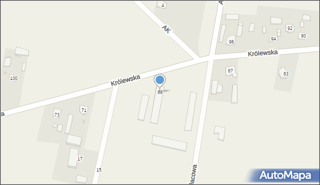 Kaski, Królewska, 69, mapa Kaski