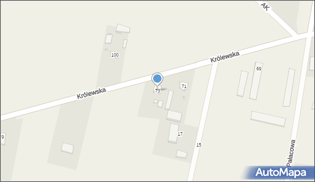 Kaski, Królewska, 73, mapa Kaski
