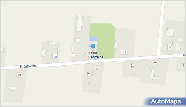 Kaski, Królewska, 76, mapa Kaski