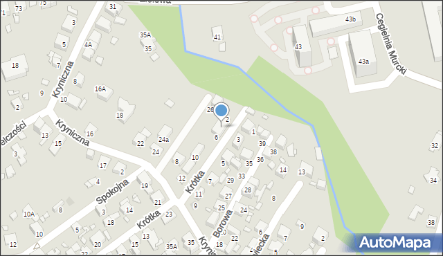 Katowice, Krótka, 4, mapa Katowic
