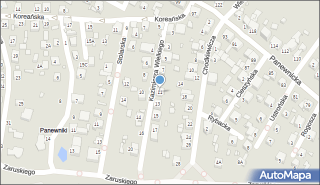 Katowice, Króla Kazimierza Wielkiego, 11, mapa Katowic