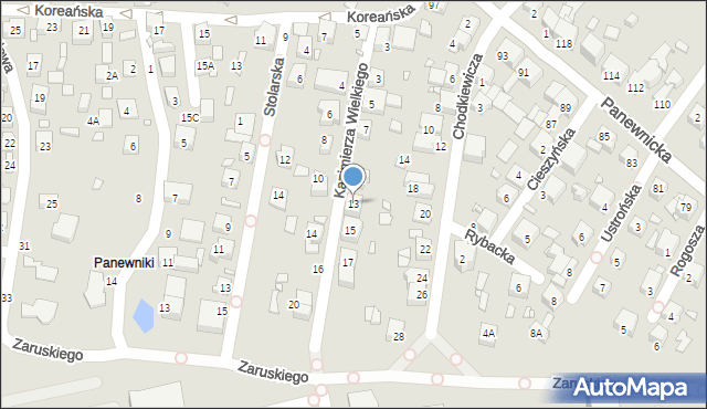 Katowice, Króla Kazimierza Wielkiego, 13, mapa Katowic
