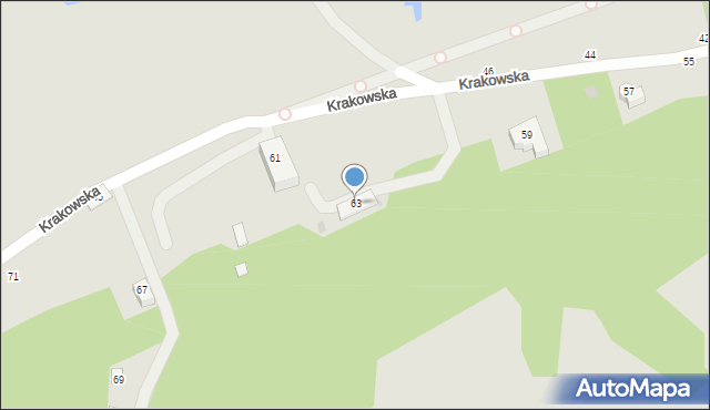 Kazimierz Dolny, Krakowska, 63, mapa Kazimierz Dolny