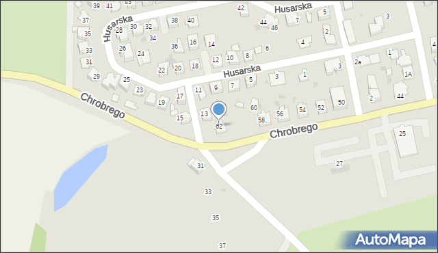 Kędzierzyn-Koźle, Króla Bolesława Chrobrego, 62, mapa Kędzierzyna-Koźle