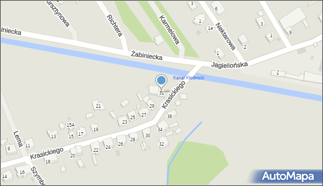 Kędzierzyn-Koźle, Krasickiego Ignacego, bp., 31, mapa Kędzierzyna-Koźle