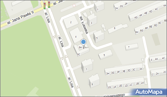 Kędzierzyn-Koźle, Króla Władysława Łokietka, 6, mapa Kędzierzyna-Koźle