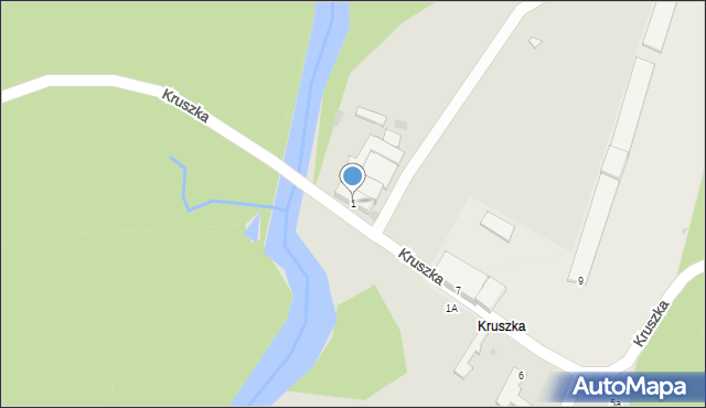 Kępice, Kruszka, 1, mapa Kępice