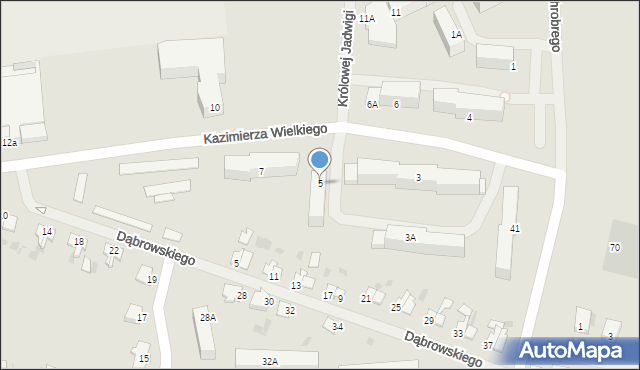 Kętrzyn, Króla Kazimierza Wielkiego, 5, mapa Kętrzyn