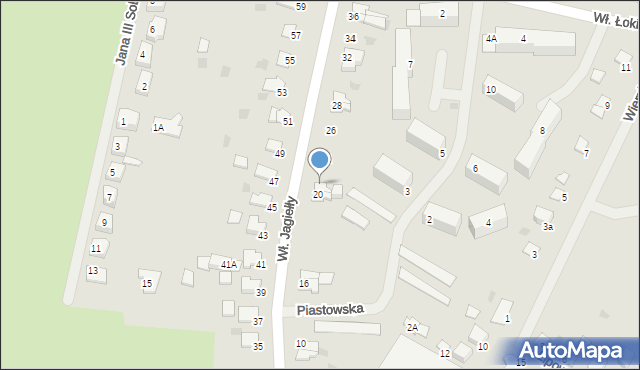 Kętrzyn, Króla Władysława Jagiełły, 22, mapa Kętrzyn