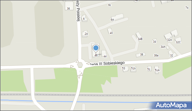 Kęty, Króla Jana III Sobieskiego, 46, mapa Kęty