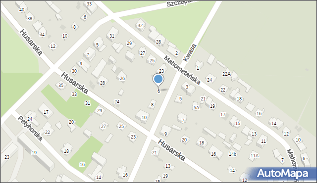 Kielce, Króla Jana III Sobieskiego, 6, mapa Kielc