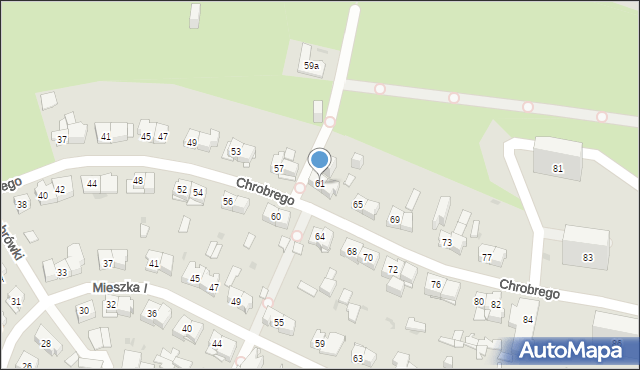 Kielce, Króla Bolesława Chrobrego, 61, mapa Kielc